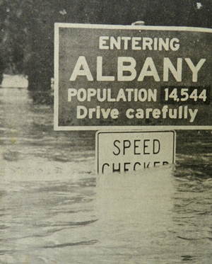 Entering-Albany